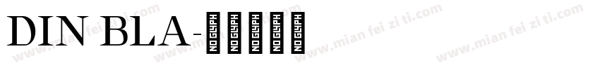DIN BLA字体转换